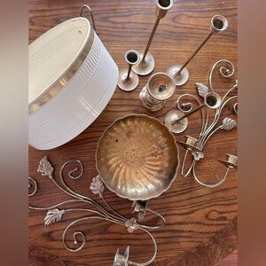 Gold metal home decor bundle